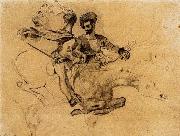 Eugene Delacroix, Illustration for Goethe-s Faus